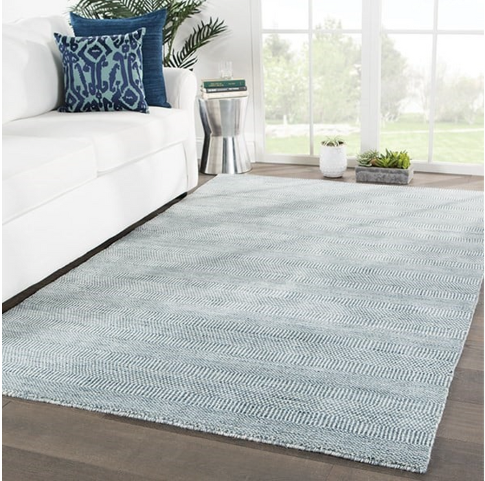 Jaipur Trendier Minuit Area Rug - Abstract Gray & Blue Design