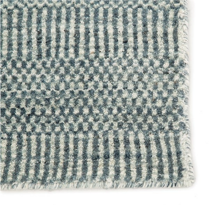 Jaipur Trendier Minuit Area Rug - Abstract Gray & Blue Design